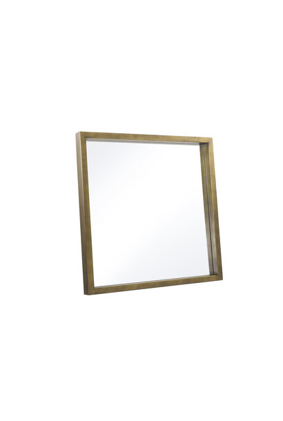 FLORENCE  Square Mirror 100 aged bronze finish