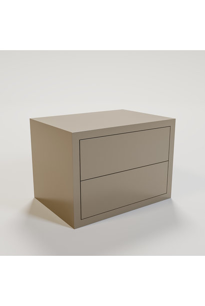 JAMES Night stand 70x50cm mat taupe