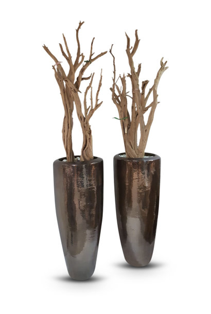 Vase  Ghostwood Bronze Metallic luster 120cm/200cm  *