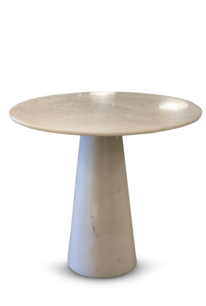 LIZZO white marble side table