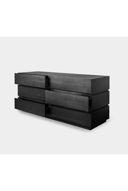 LUCA  Cabinet 155x50xH70cm smoke wood